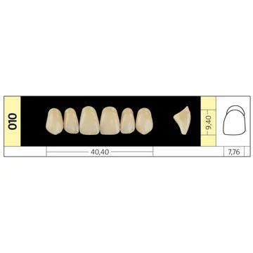 Preference® PMMA Anterior fogak (felső) B SZÍNEK - B4
